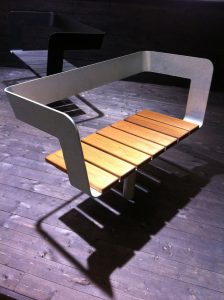 SPIN bench by Lars Vejen for HAGS